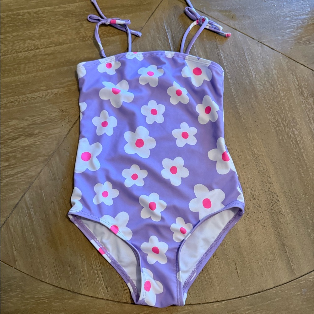 Cotton On Kids Purple Floral One Piece